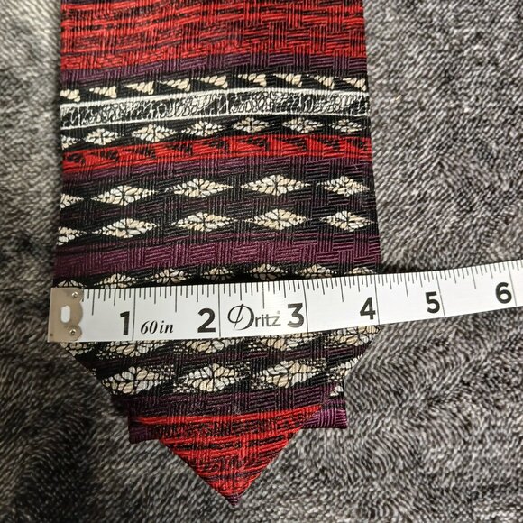 Ron Chereskin Mens Necktie Tie 100% Silk 60" Multi-Colored Design Classic 60" - Picture 6 of 6